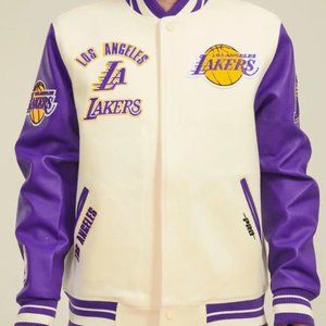 NBA Los Angeles Lakers Mash Up Mens Long Sleeve Varsity Pro-Standard Purple